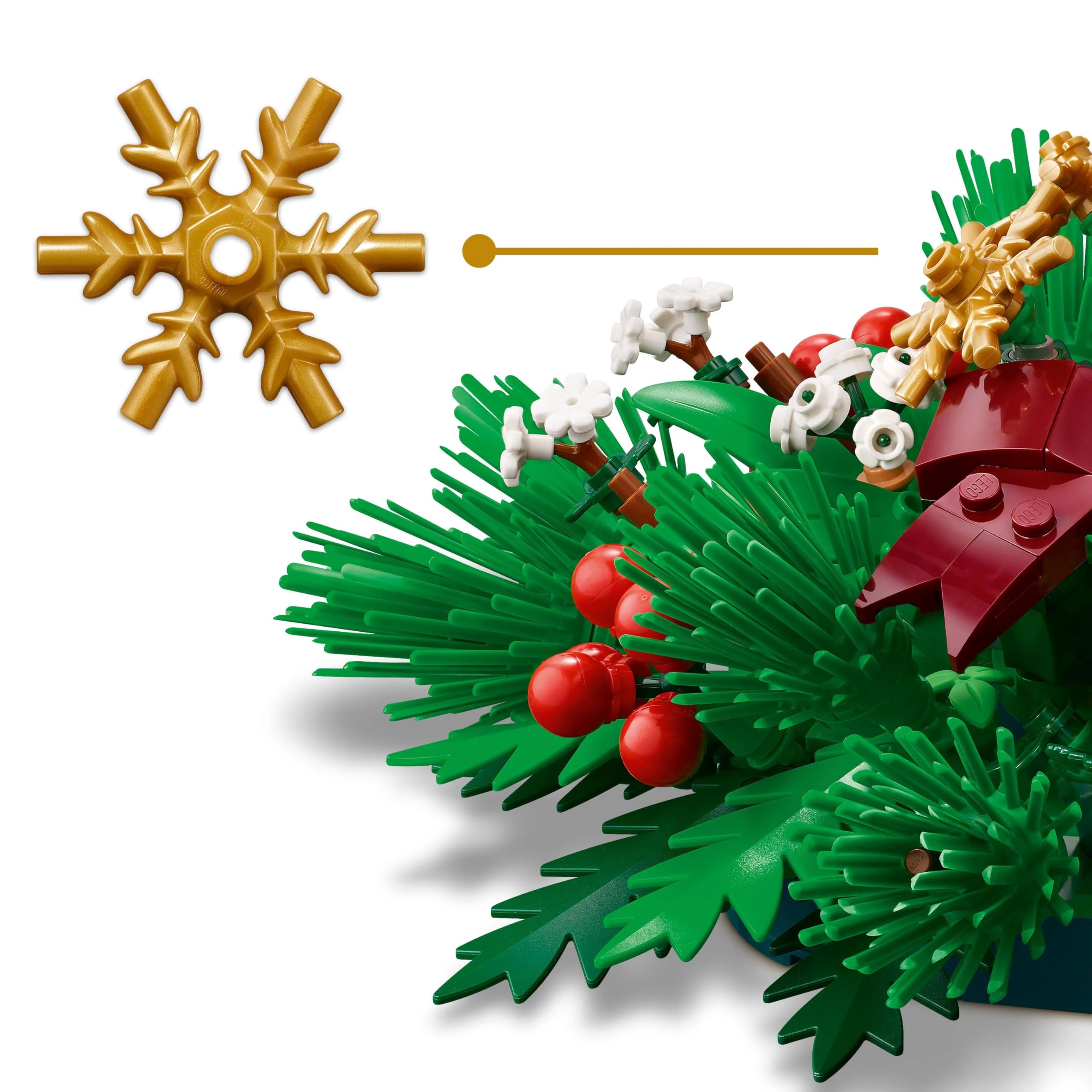 ルヴィ 2点セット LEGO 40743 Decoração de Mesa de Natal Brinquedo Presente de